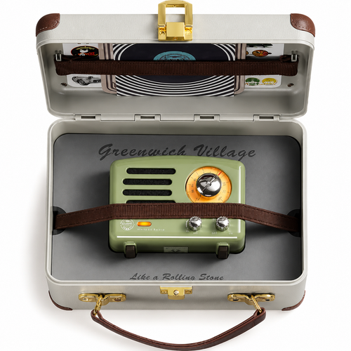 Portable Old Fashion Speaker